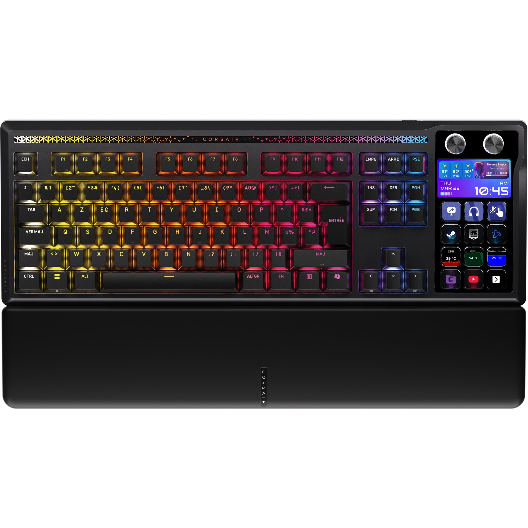 Clavier gamer CORSAIR GALLEON 100 SD intégré Stream Deck