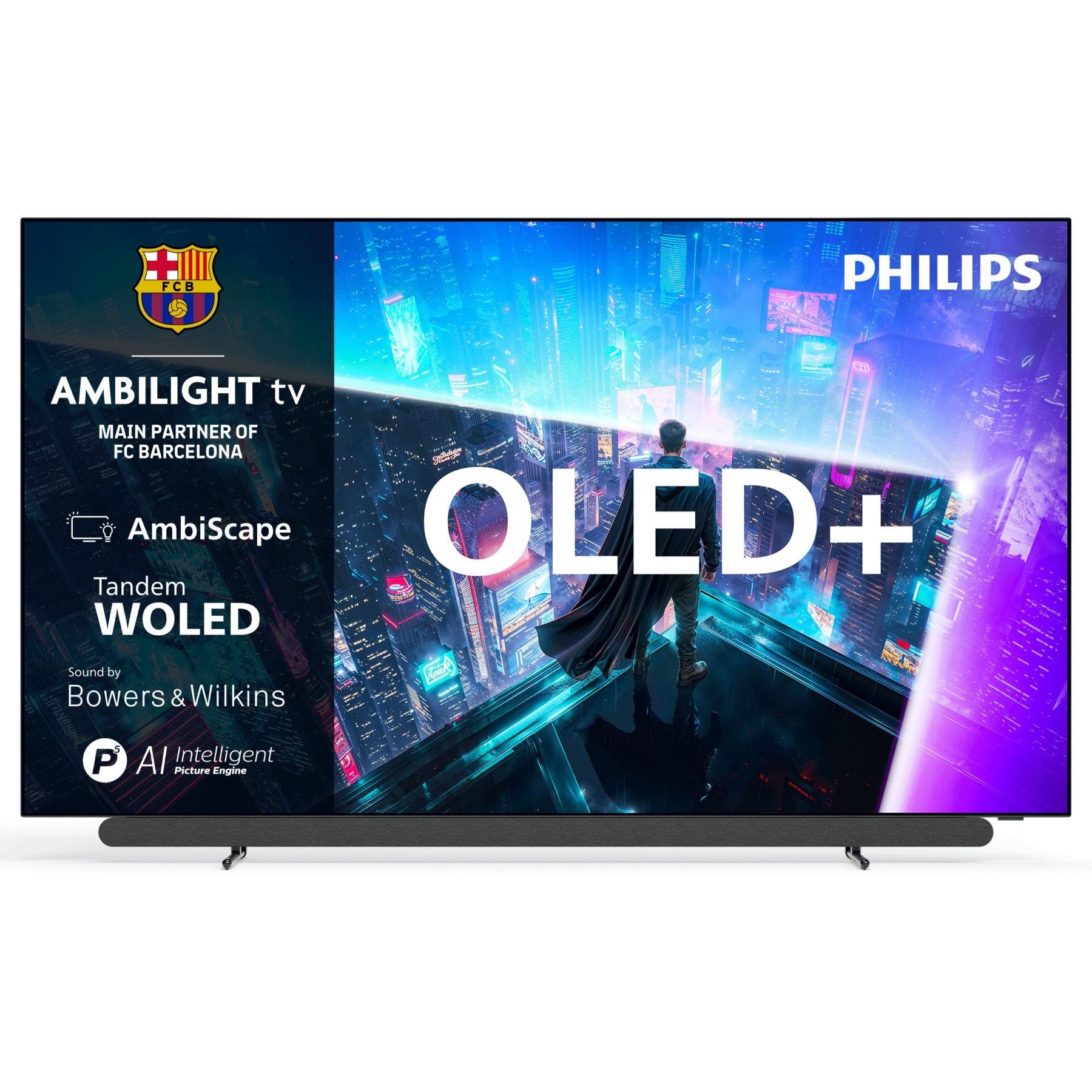 TV OLED PHILIPS 55OLED911 (2026) 55" (139 cm) 4K Ultra HD - Expérience Cinéma, 120Hz, Ambilight, AI Smart TV