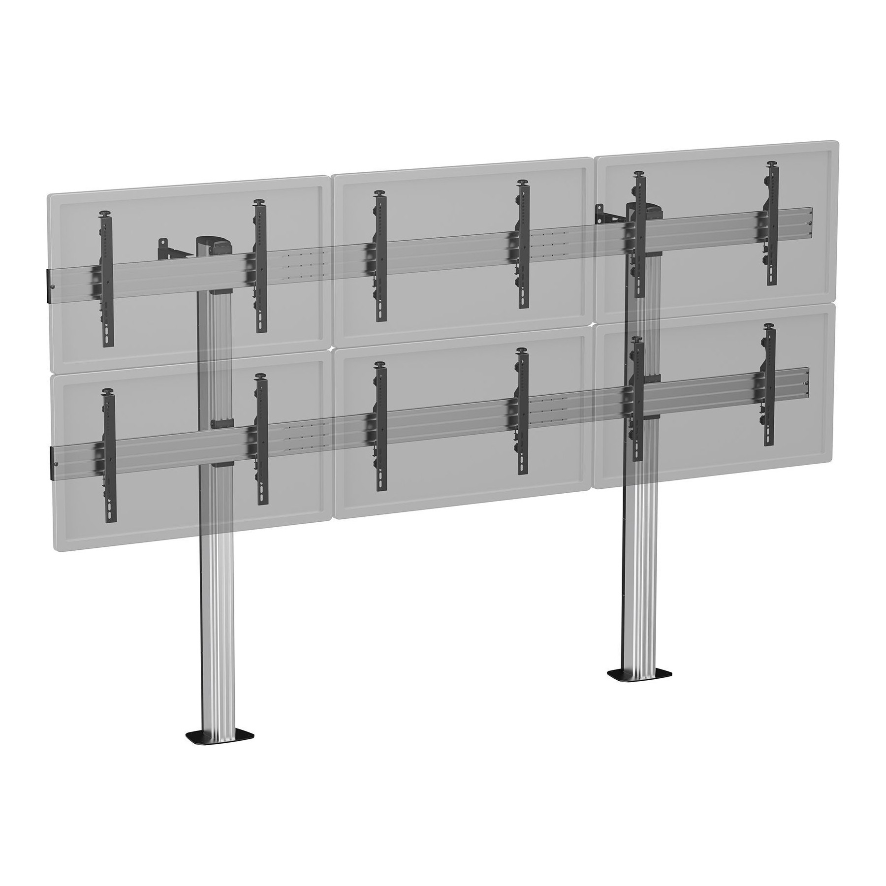 Pied TV KIMEX sol 6 TV 45''-50''- H. 180 cm- A visser