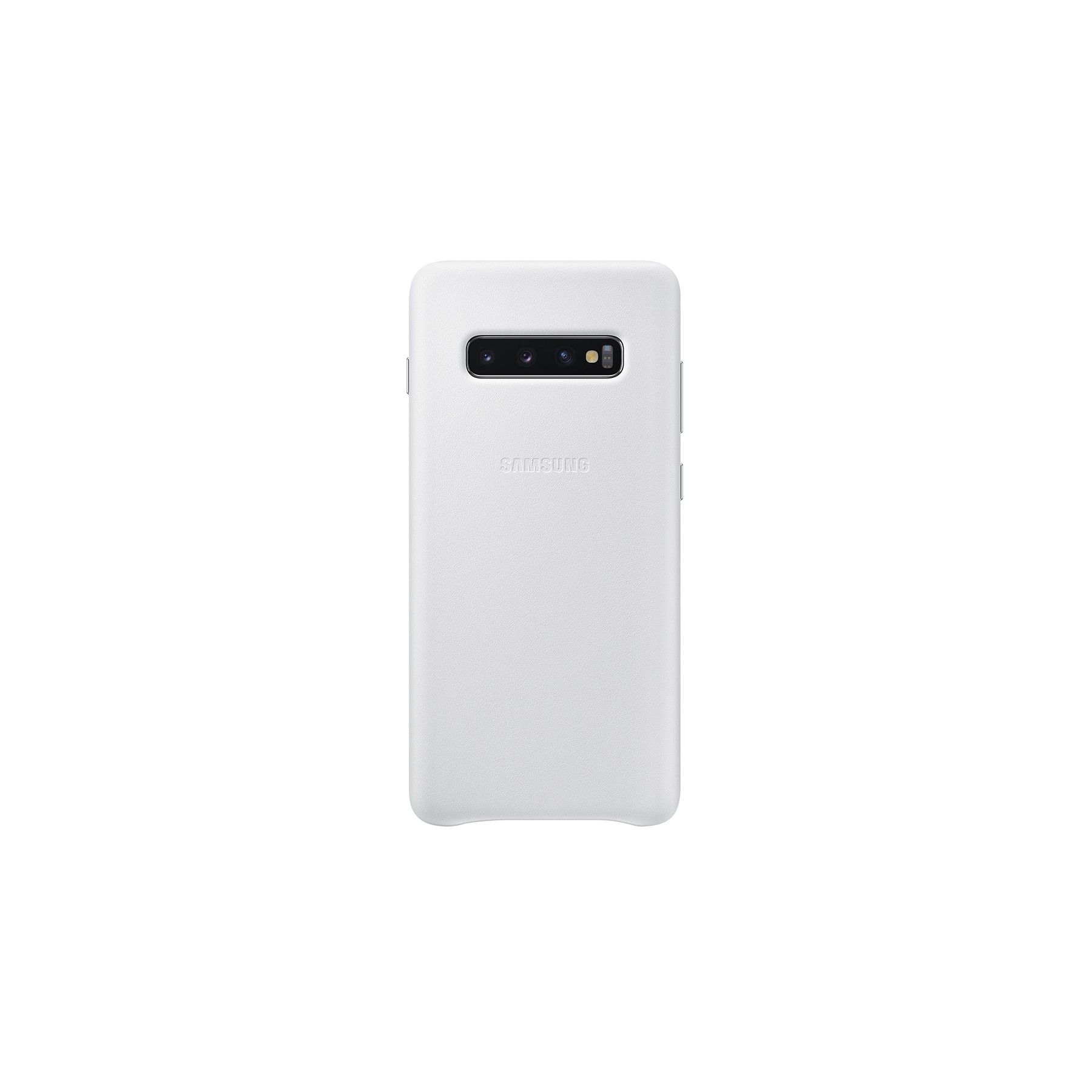 Coque SAMSUNG S10+ Cuir blanc