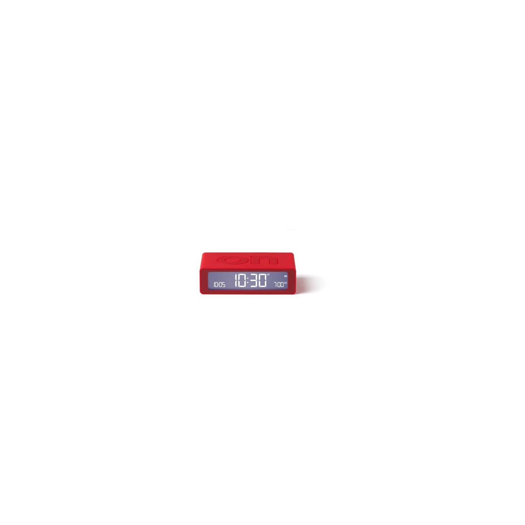 Réveil LEXON Flip Mini de Voyage Rechargeable Rouge