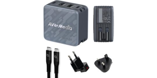 Station de chargement AVERMEDIA Chargeur GAN 100W Capture Vidéo FHD Noir