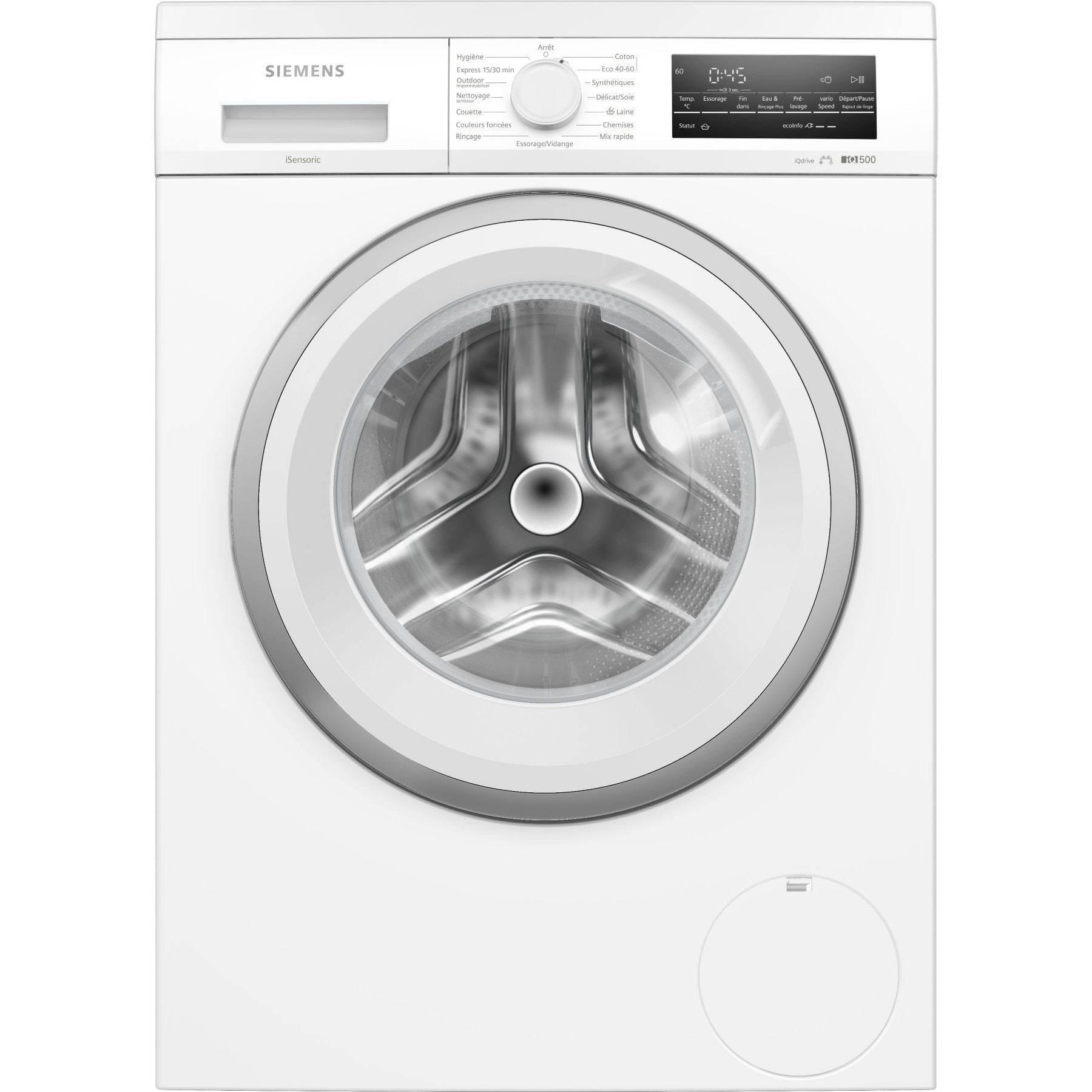 Lave linge hublot SIEMENS WU14UT60FR - 9 kg - 1400 tr/min - Classe A - Moteur induction