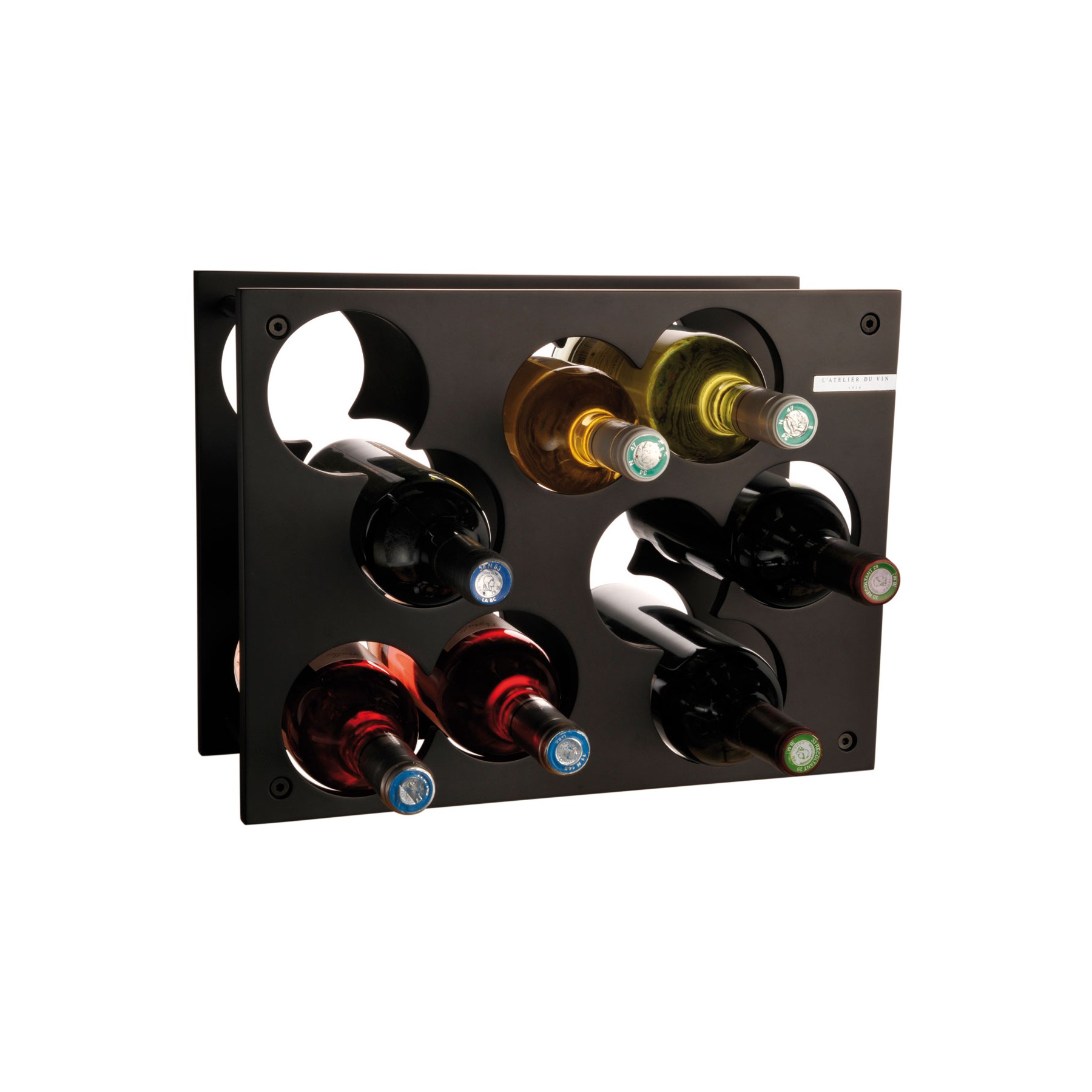 Range bouteille L'ATELIER DU VIN City rack bois noir