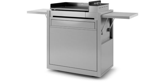 Chariot Plancha FORGE ADOUR CH PIF 60 en inox fermé pour Premium 60