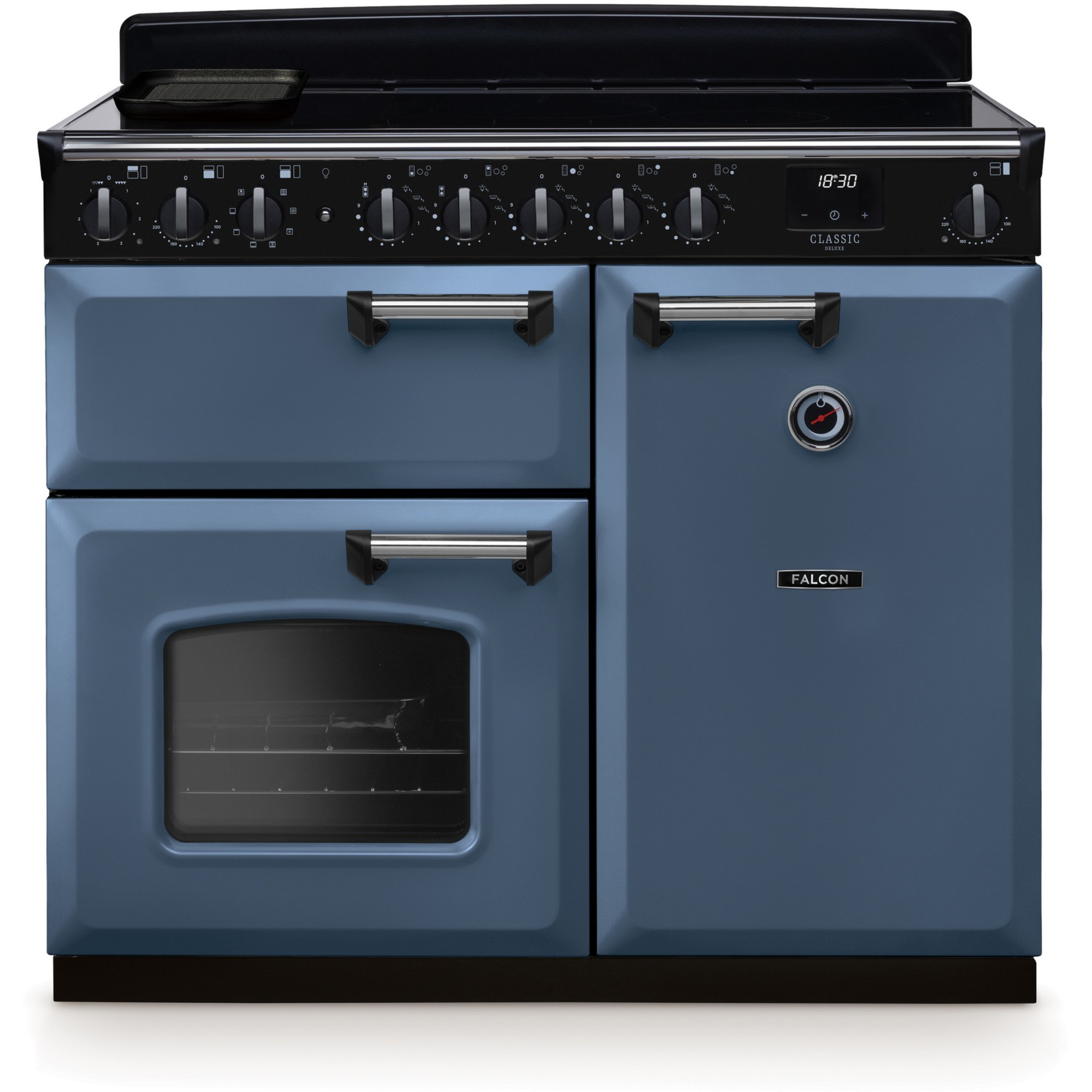 Piano de cuisson induction FALCON NGC TAB IND 100 CM ROCHE BLEUE CHROME