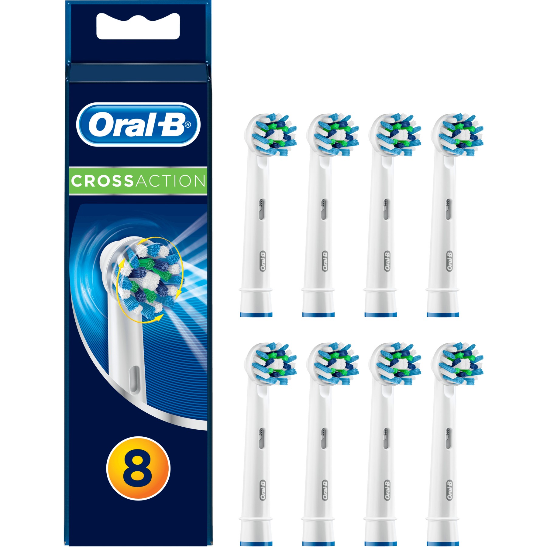 Brossette dentaire ORAL-B Cross Action x 8