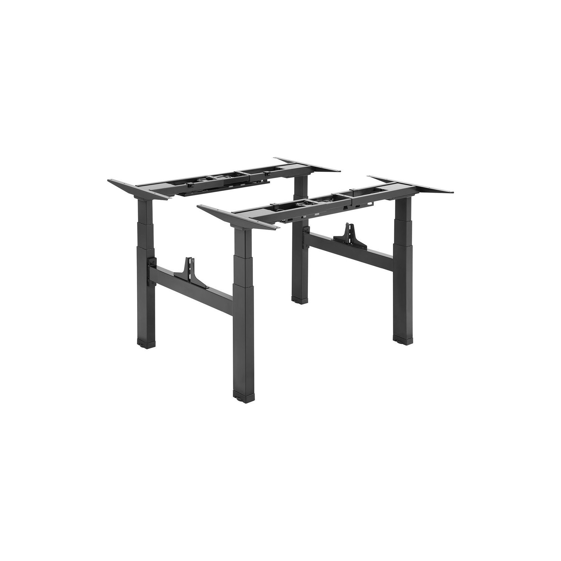 Bureau ergonomique KIMEX Double pied bureau motorisé assis-debout