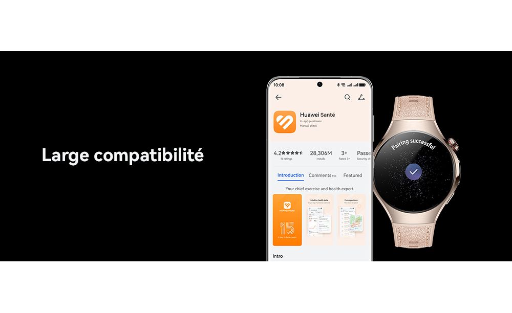 Montre connectée HUAWEI Watch 5 42mm Or