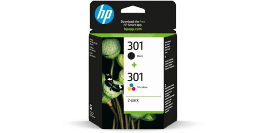 Cartouche d'encre HP Pack de 2 Originales 301 (Noir + 3 Couleurs) - CR340E
