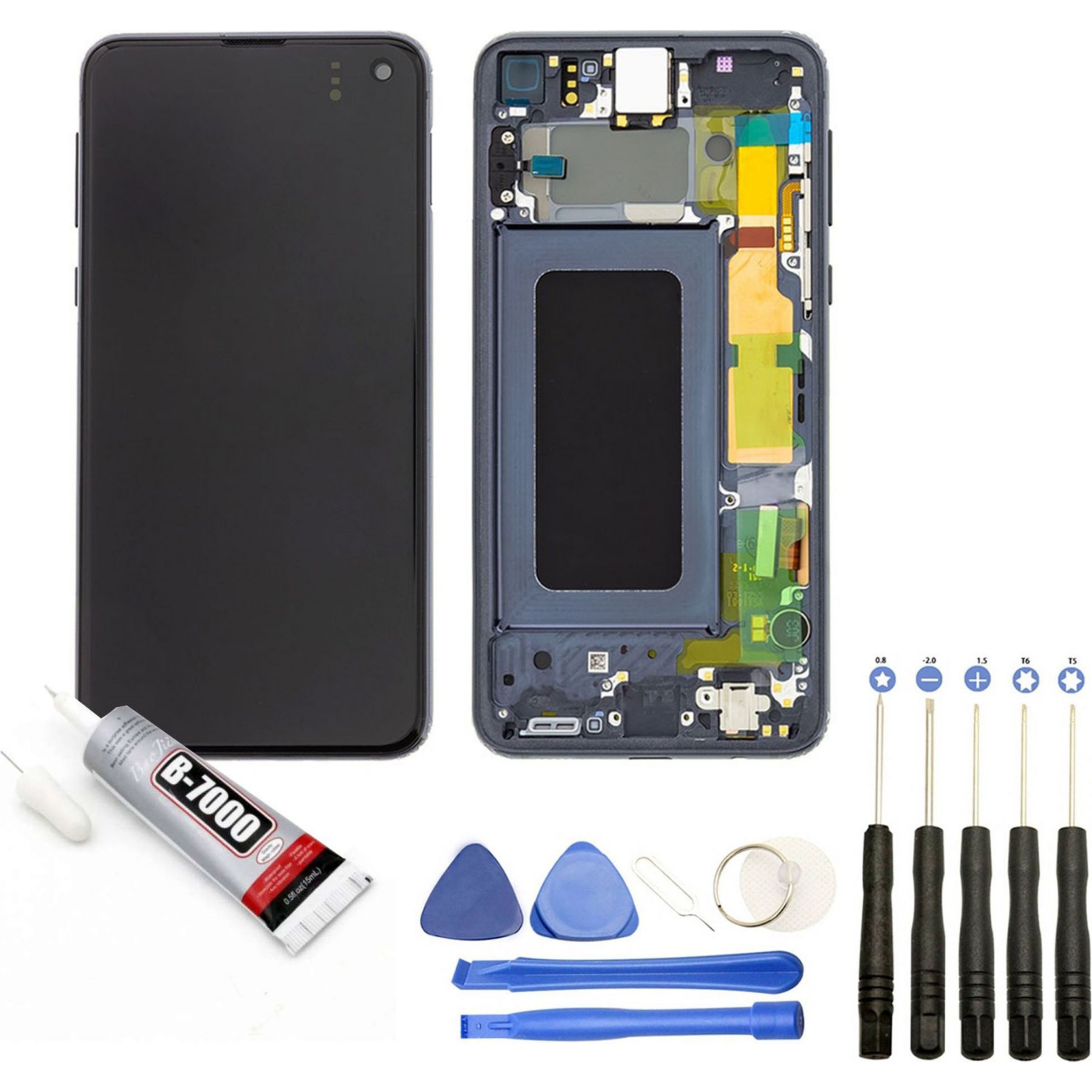 Ecran téléphone VISIODIRECT Vitre+LCD pour Samsung Galaxy S10e