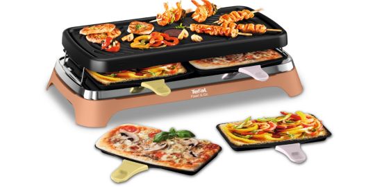Raclette TEFAL 2 en 1 plancha Food & Co x8 RE651JF0