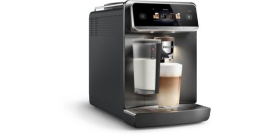 Expresso Broyeur PHILIPS EP8757/12 cafetière à grain Aromis LatteGo Pro, + 50 boissons, SilentBrew, Noire