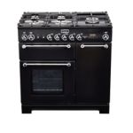 Piano de cuisson gaz FALCON KITCHENER 90 MIXTE NOIR CHROME