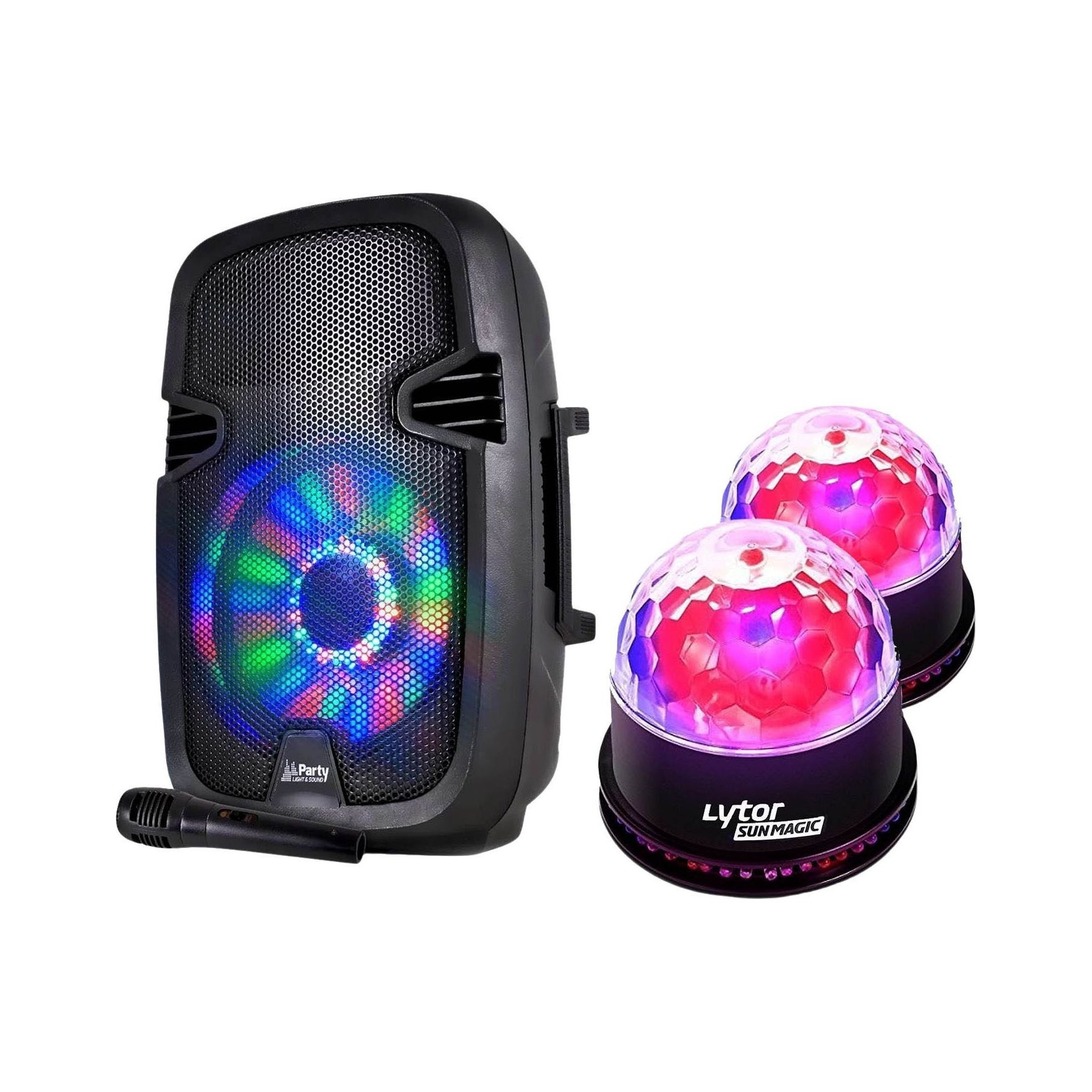 Pack sono PARTY LIGHT&SOUND Enceinte mobile sur batterie PARTY7 300W