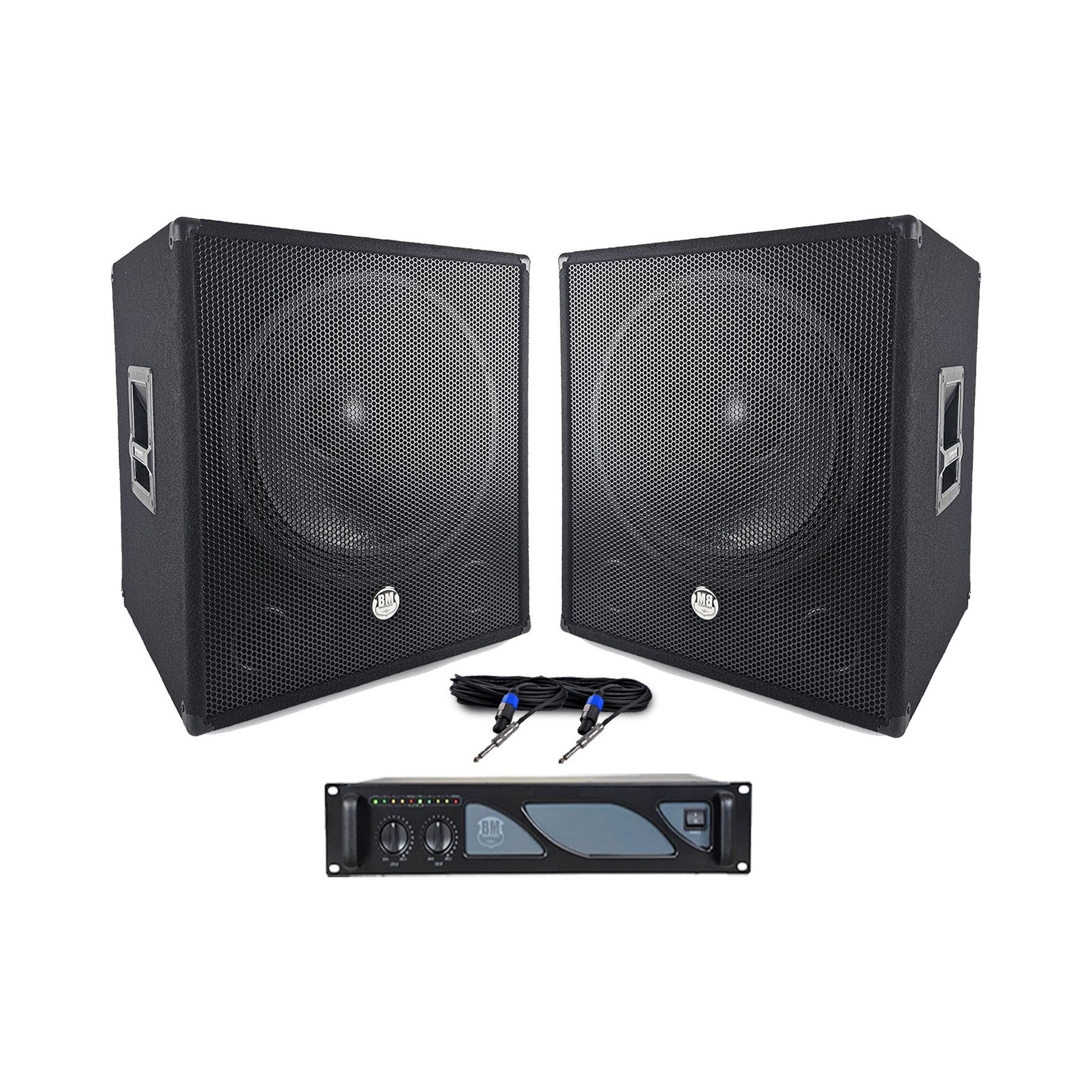 Pack sono BM SONIC pack basse complet 2000W  2 sub woofer 1