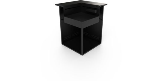 Meuble de cuisine extérieure FORGE ADOUR SAAF CBN angle acier fermé Comptoir