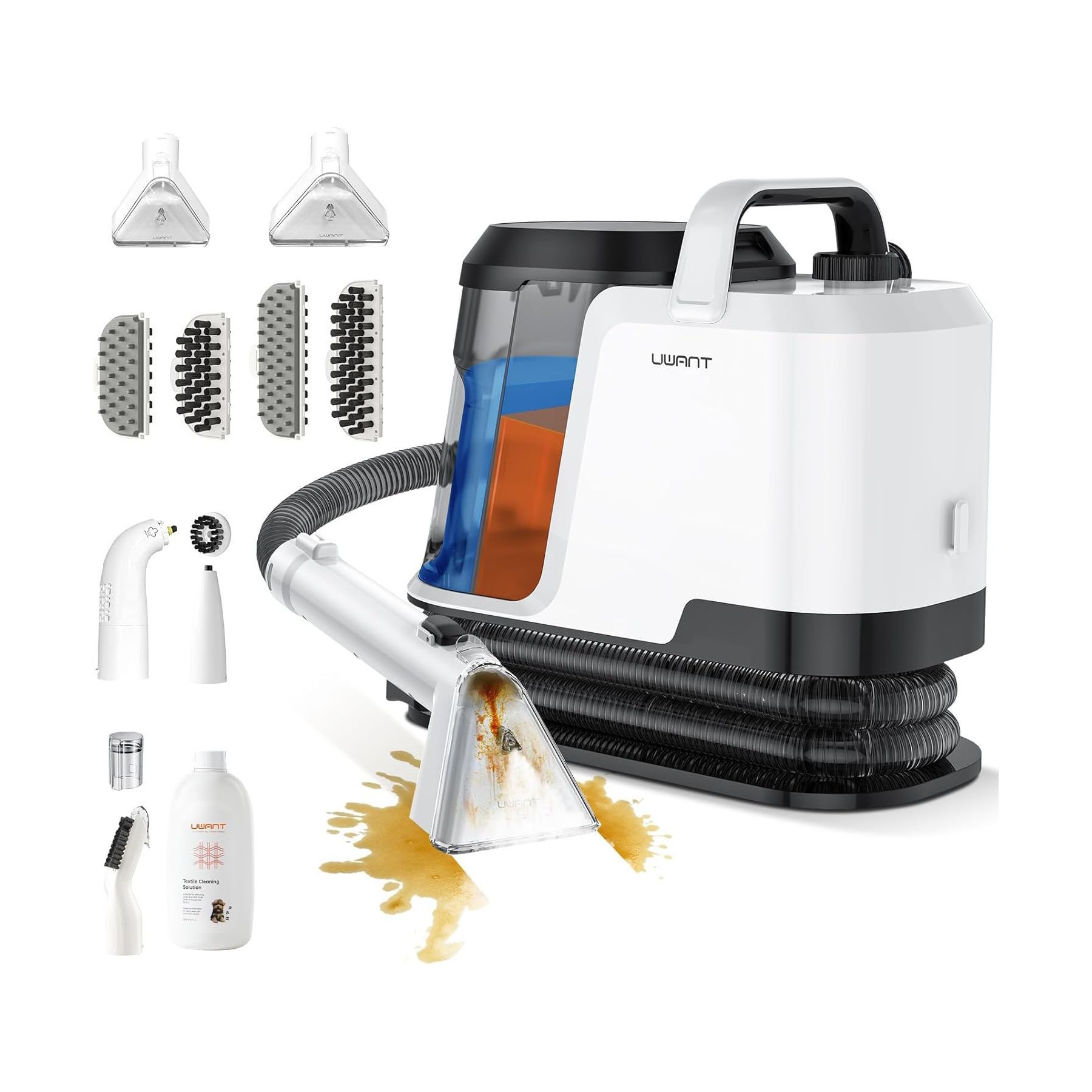 Shampouineuse UWANT Y100 Steam Nettoyeur Vapeur 18kPa,1750W