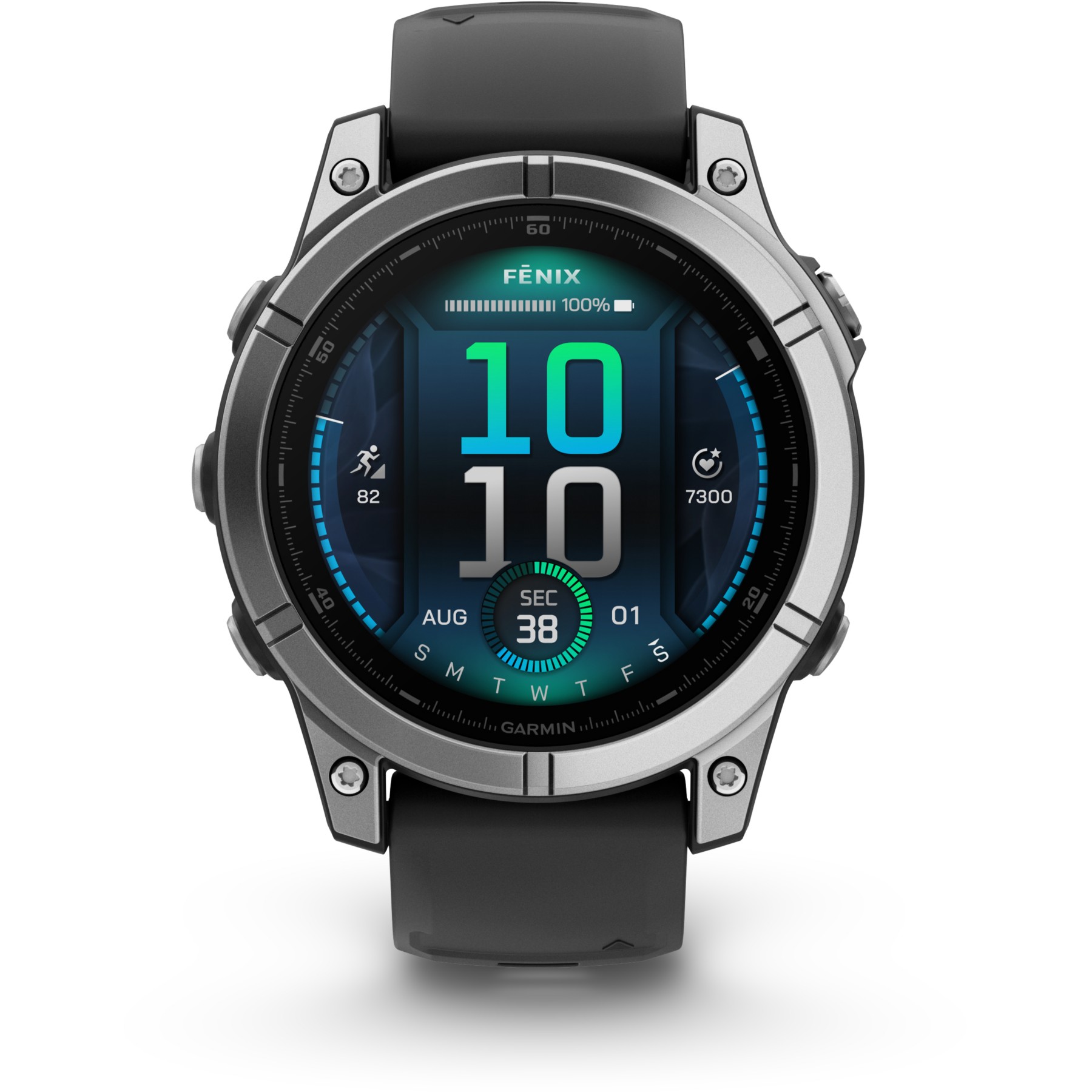 Montre sport GARMIN Fenix E Multisports GPS AMOLED BT Wi-Fi 47 mm Acier inox bracelet gris