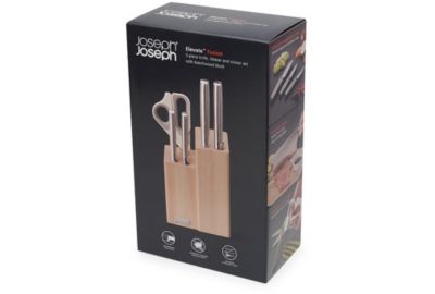 Bloc couteaux JOSEPH JOSEPH Elevate Fusion 5pcs en bois de Hetre