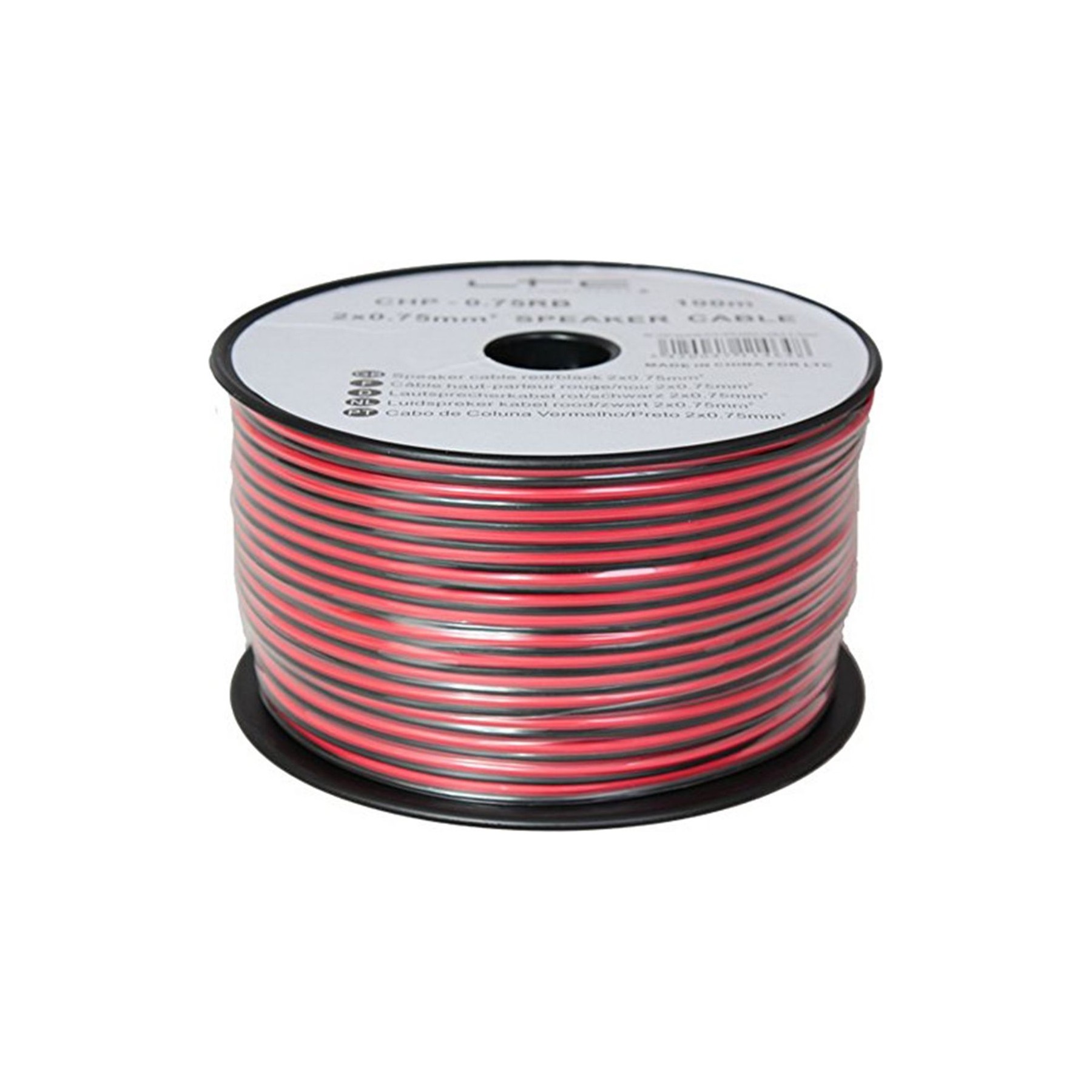 IBIZA Bobine de 100M - Câble haut-parleur 2 x