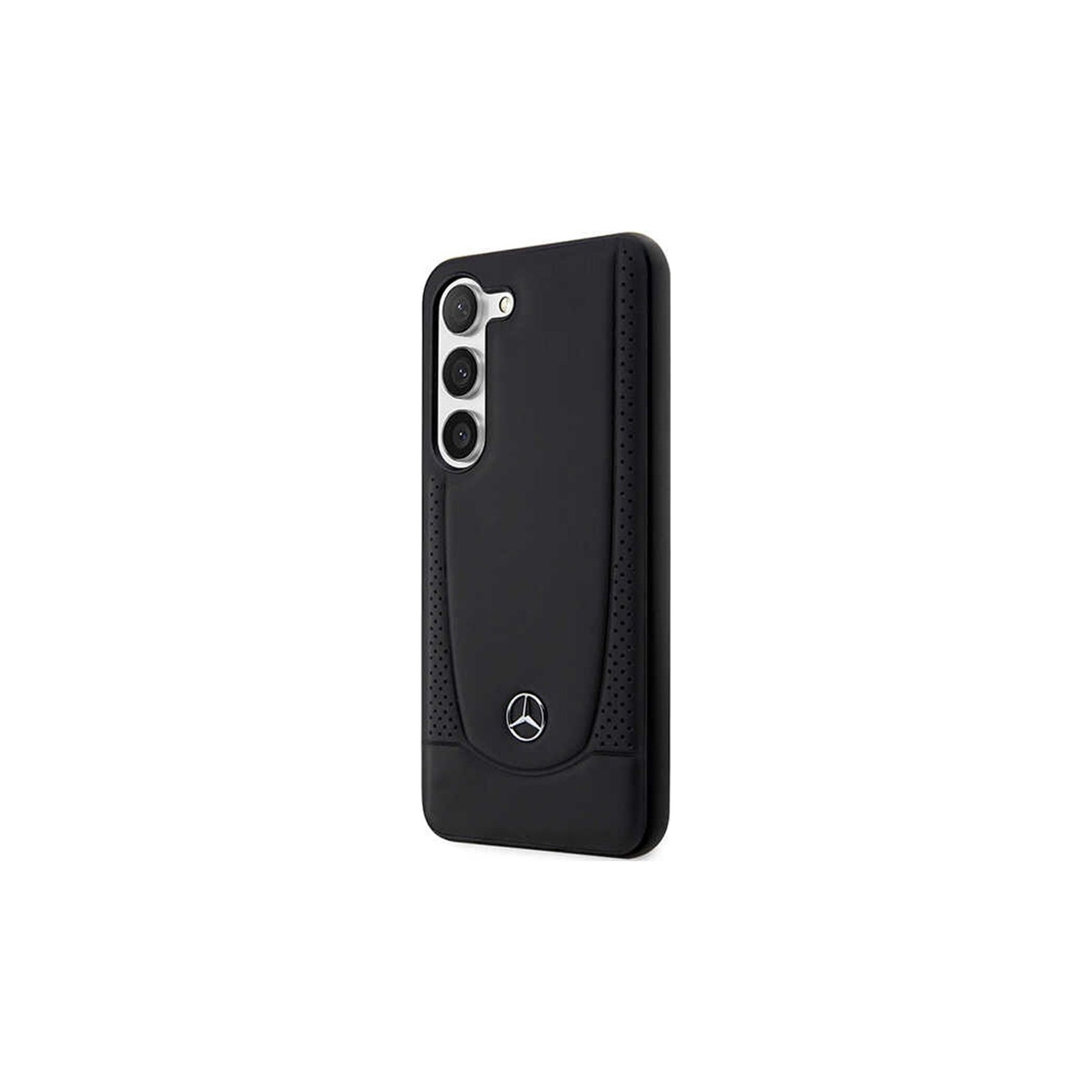 Coque MERCEDES pour Galaxy S23 Plus en Cuir Perforé