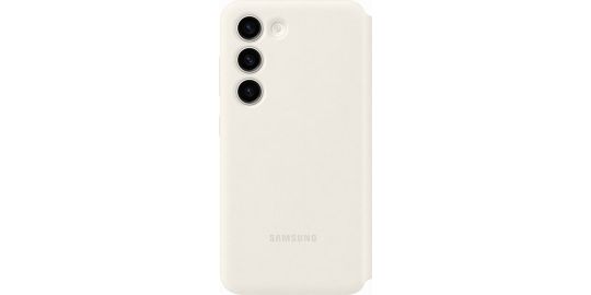 Etui SAMSUNG S23 Smart View porte-carte Creme