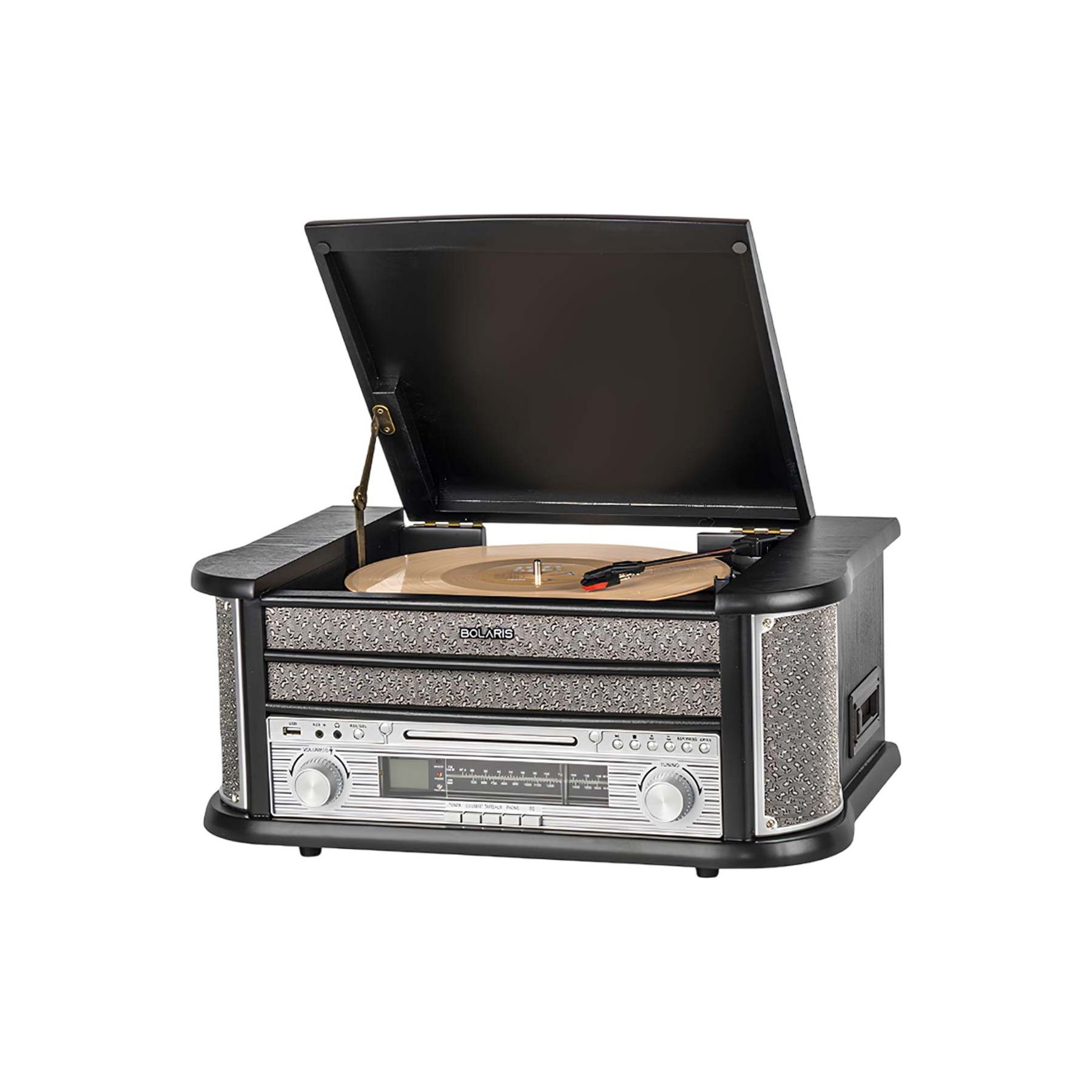 Platine vinyle AVIZAR Bluetooth / CD / K7 / AM / FM Cambridge