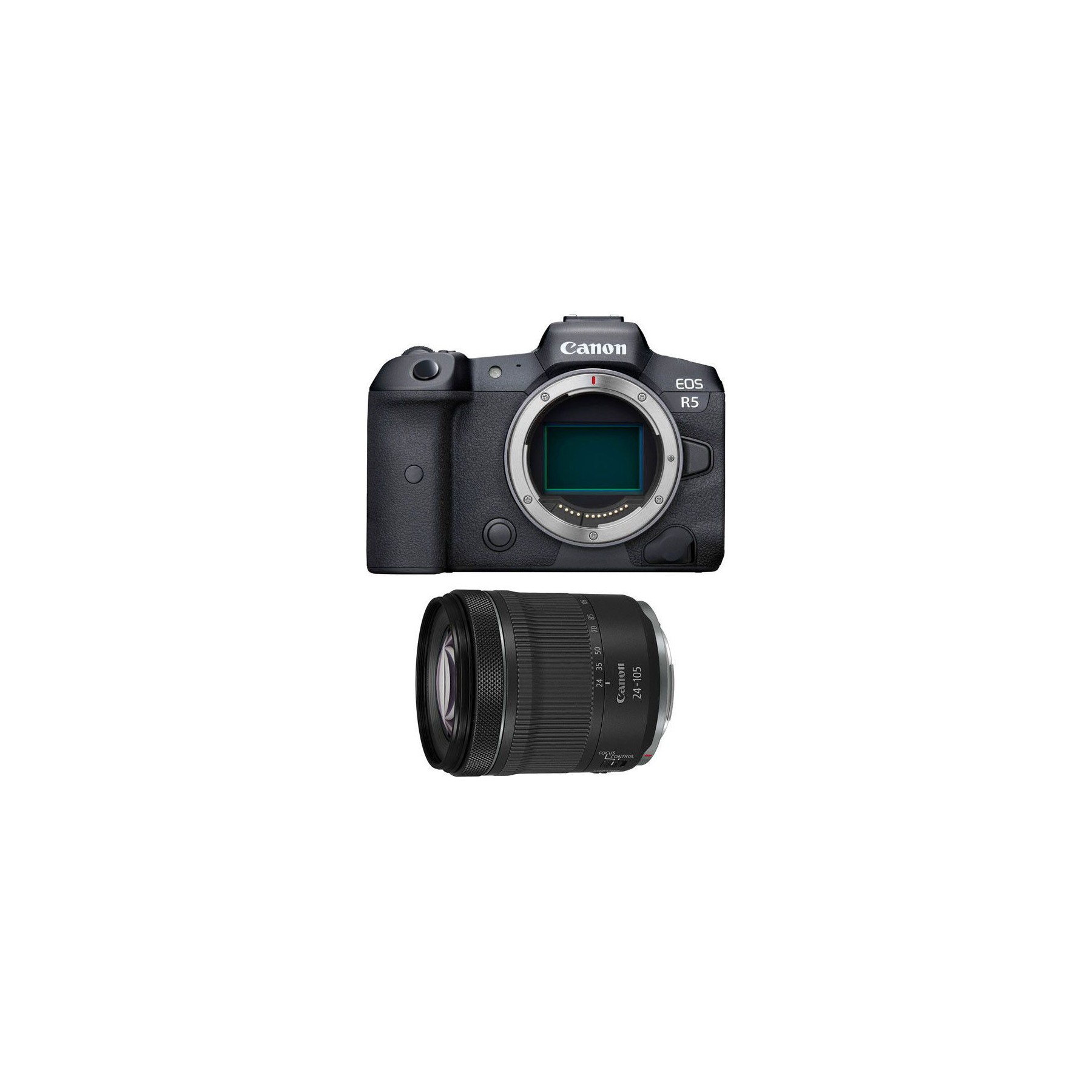 Appareil photo Hybride CANON EOS R5 + RF 24-105mm f/4-7.1 IS STM