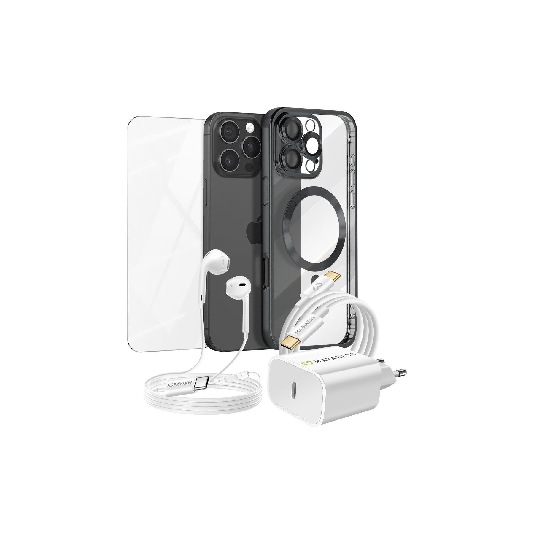 Pack MAYAXESS iPhone 16 Pro Max Protection Charge