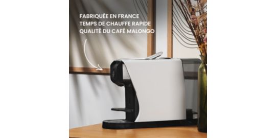 Cafetière à dosette MALONGO EOH BLANC MAT