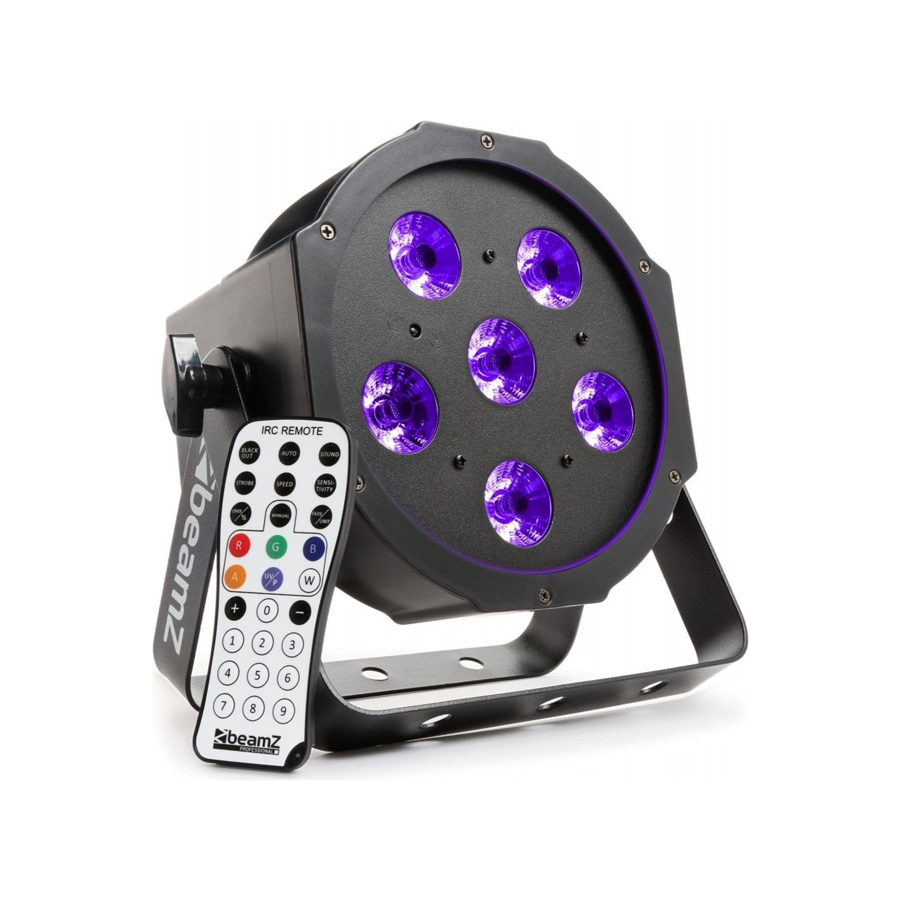 Jeu de lumières BEAMZ Spot LED Projecteur lumi UV 6W DMX Tél