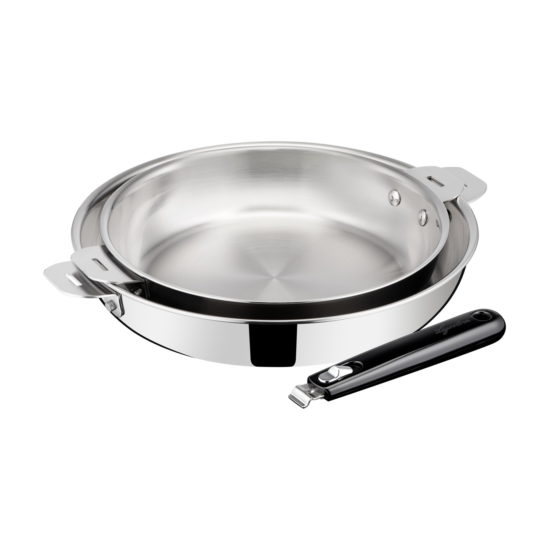 Poêle LAGOSTINA Esperta triply 2 pcs + poignee