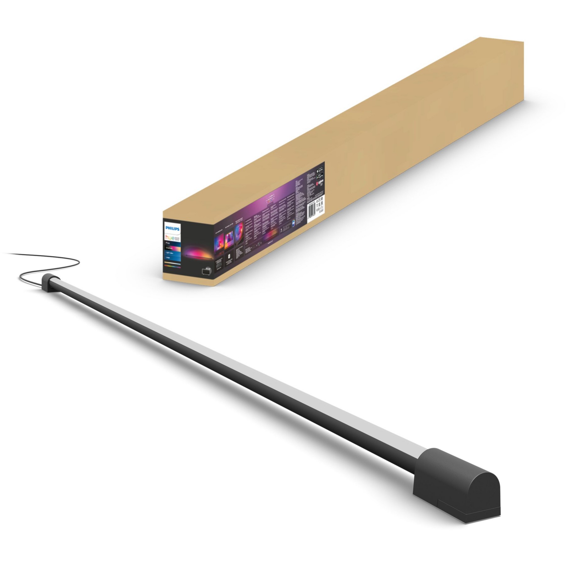 Lampe connectée PHILIPS HUE W&C Play gradient light tube L. Noir