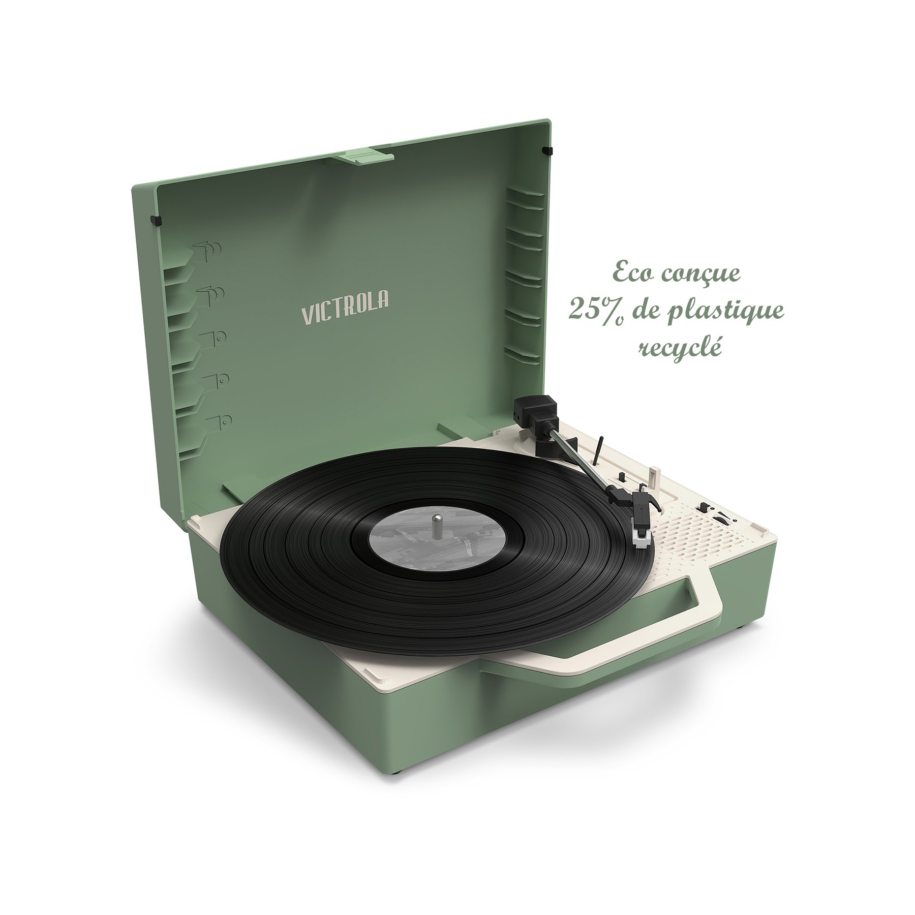 Platine vinyle VICTROLA RE-SPIN Eco Concue Vert