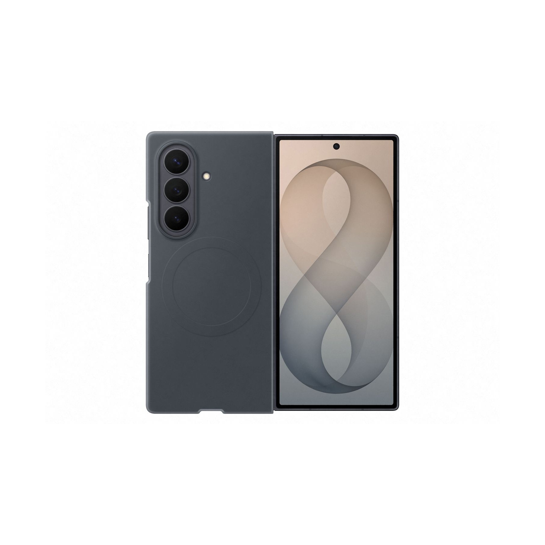 Pack SAMSUNG coque silicone magnétique Noir + protège écran Fold 8 Ultra