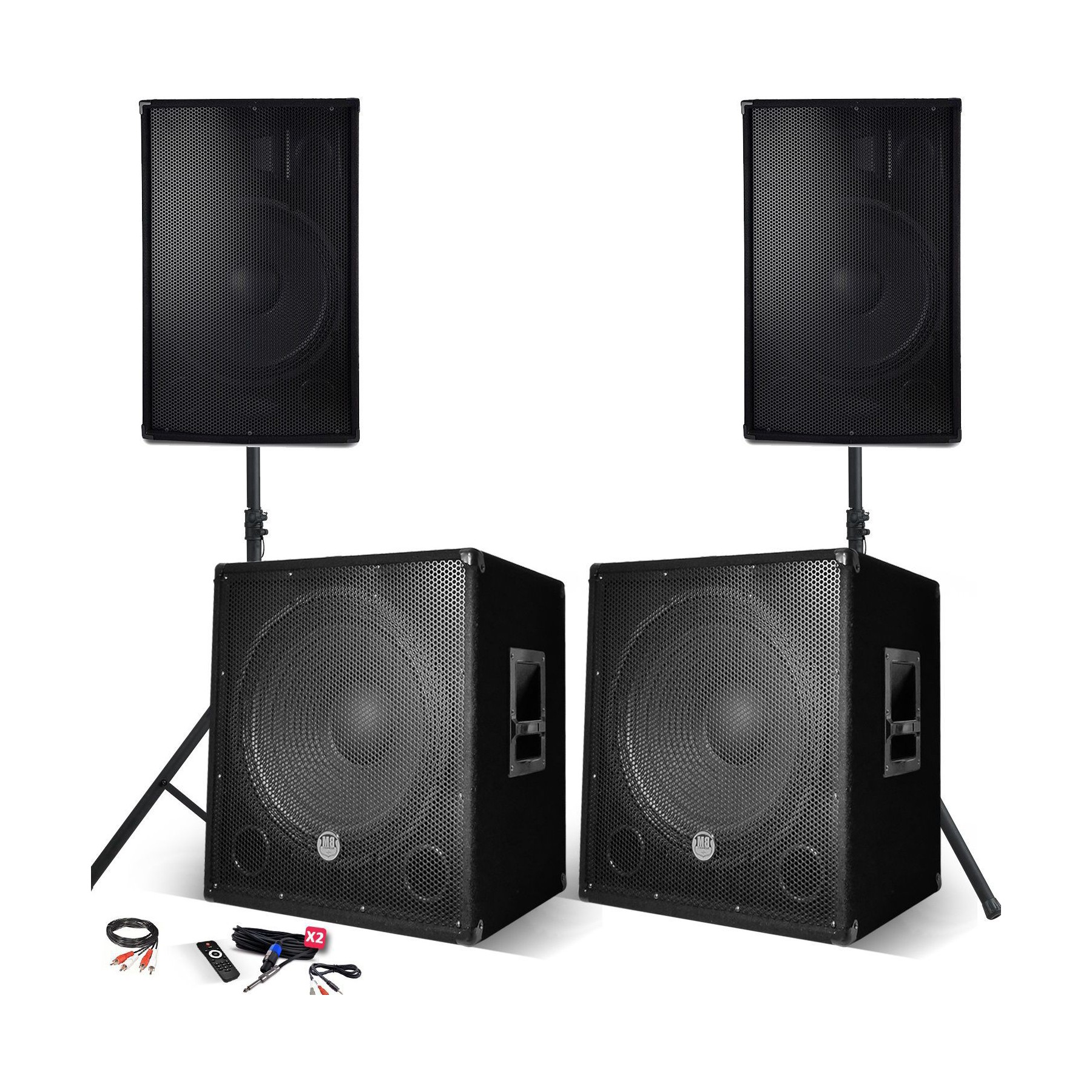 Pack sono BM SONIC PACK SONO Complet 2800W, 2 Enceintes, 2