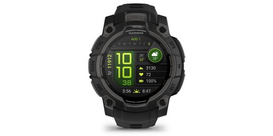 Montre sport GARMIN Instinct3 Amoled 45mm Noir Bracelet noir