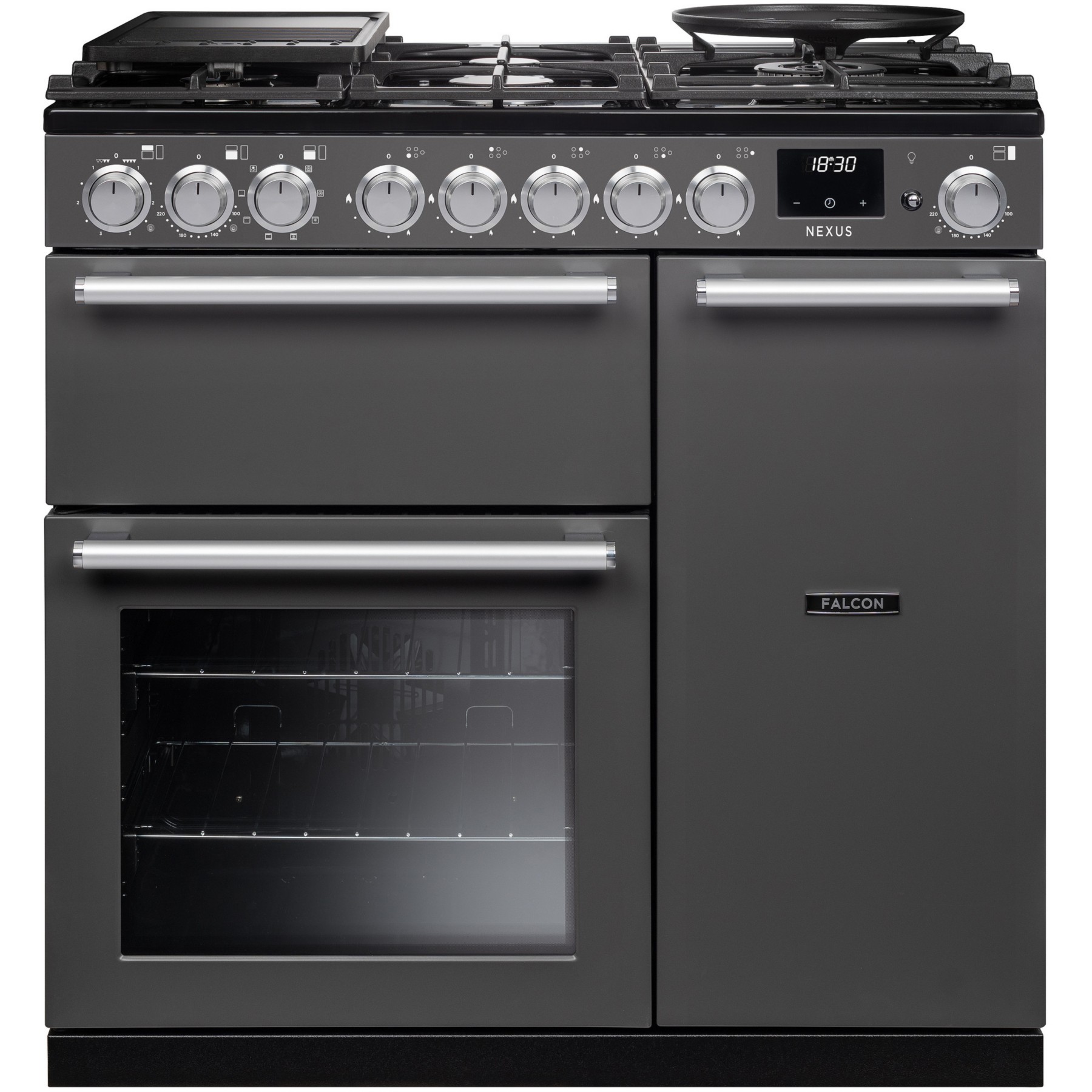 Piano de cuisson gaz FALCON NEXUS NGC TAB GAZ 90 CM ARDOISE CHROME