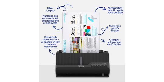 Scanner à défilement EPSON ES-C320W