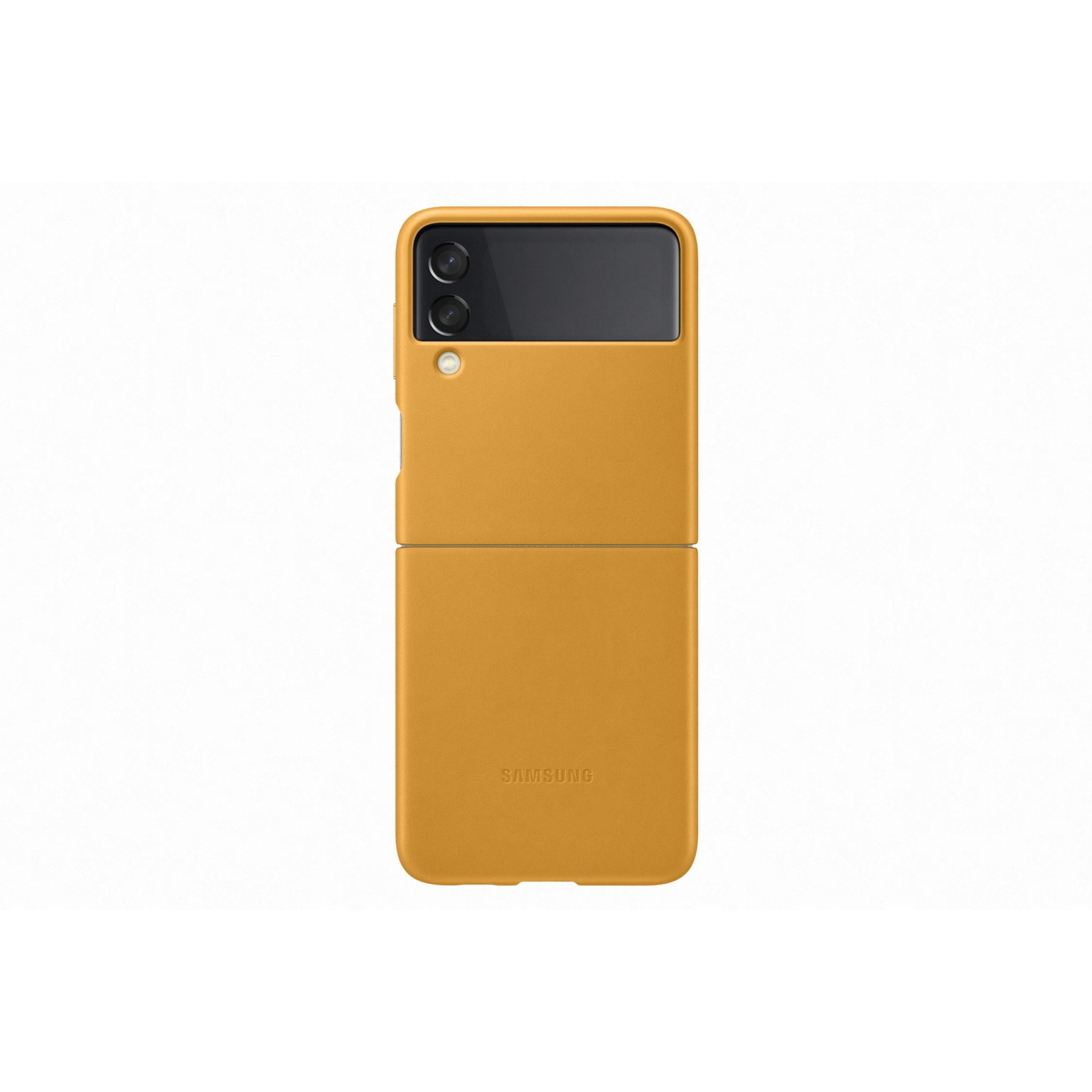 Coque SAMSUNG Z Flip 3 Cuir moutarde
