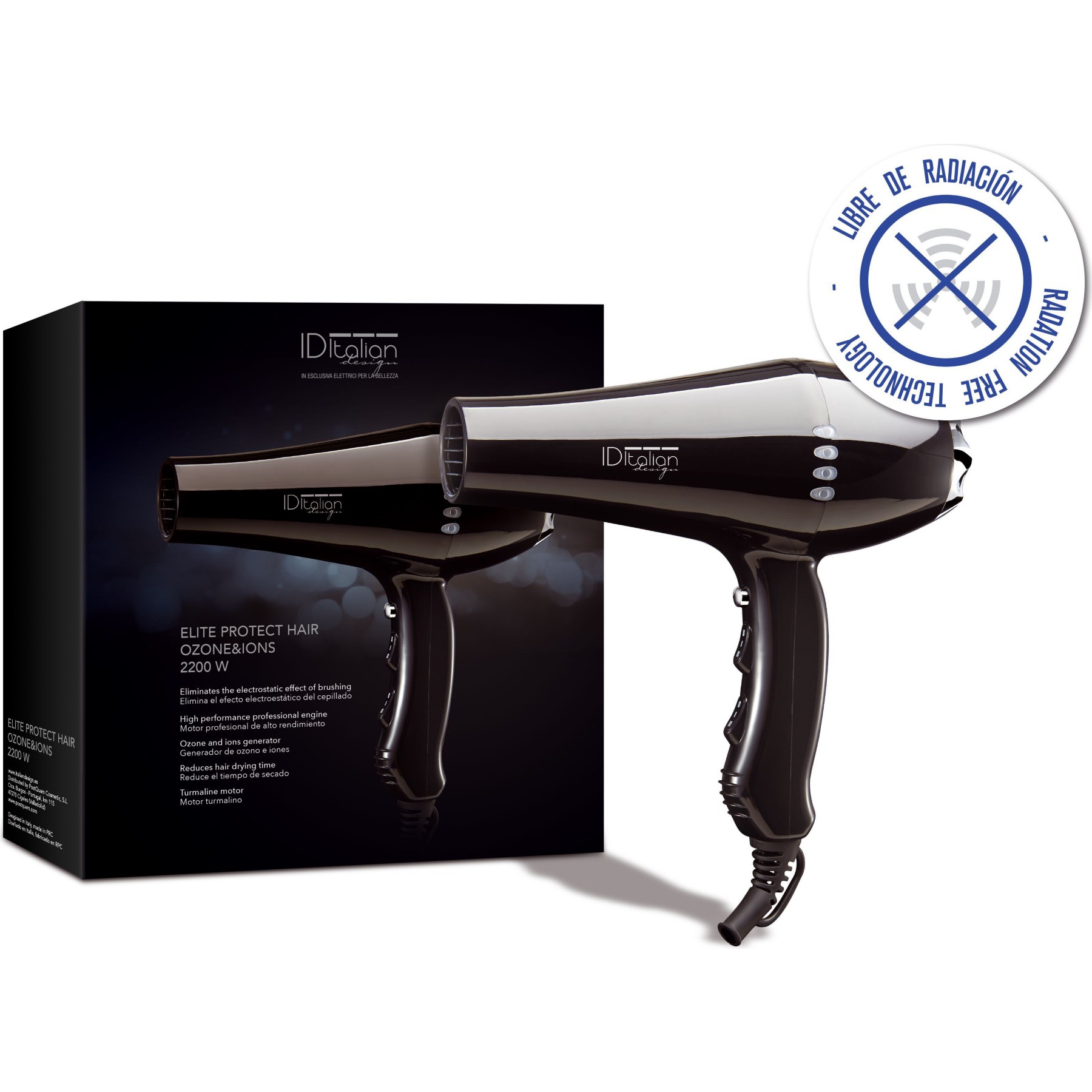 Sèche cheveux professionnel ITALIAN DESIGN IDEL58444