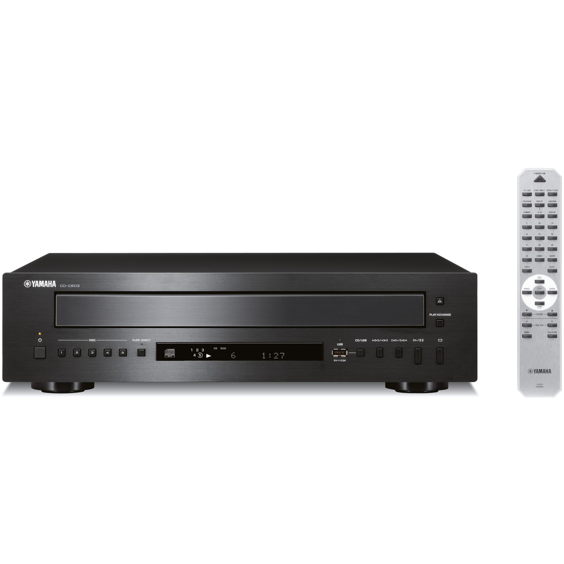 Platine CD YAMAHA ACDC603BL Noir 5CD
