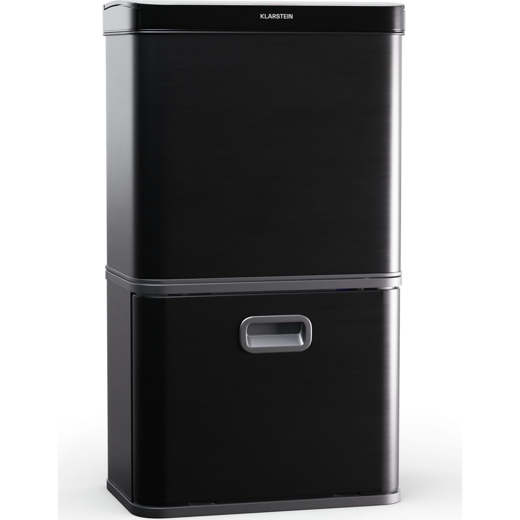 Poubelle de cuisine tri sélectif KLARSTEIN Touchless Sensor 56L 3 bacs capteur Noir