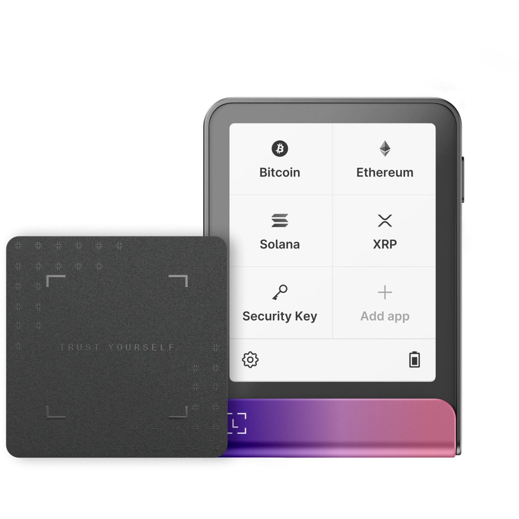 Crypto wallet LEDGER Flex Recovery key Magenta Carminé