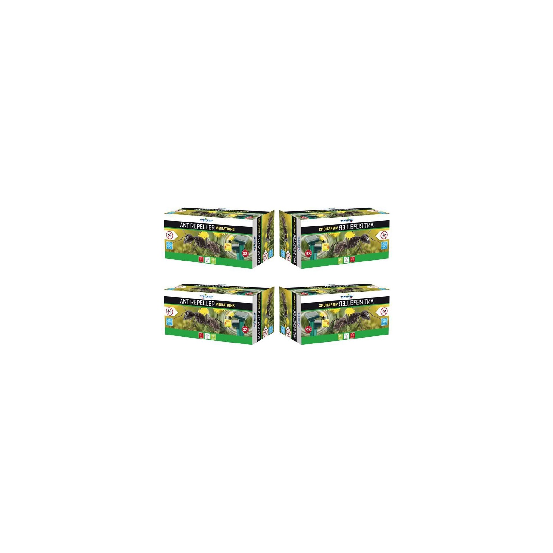 Anti insectes WEITECH Pack  4x Répulsif à Fourmis à Ultrasons