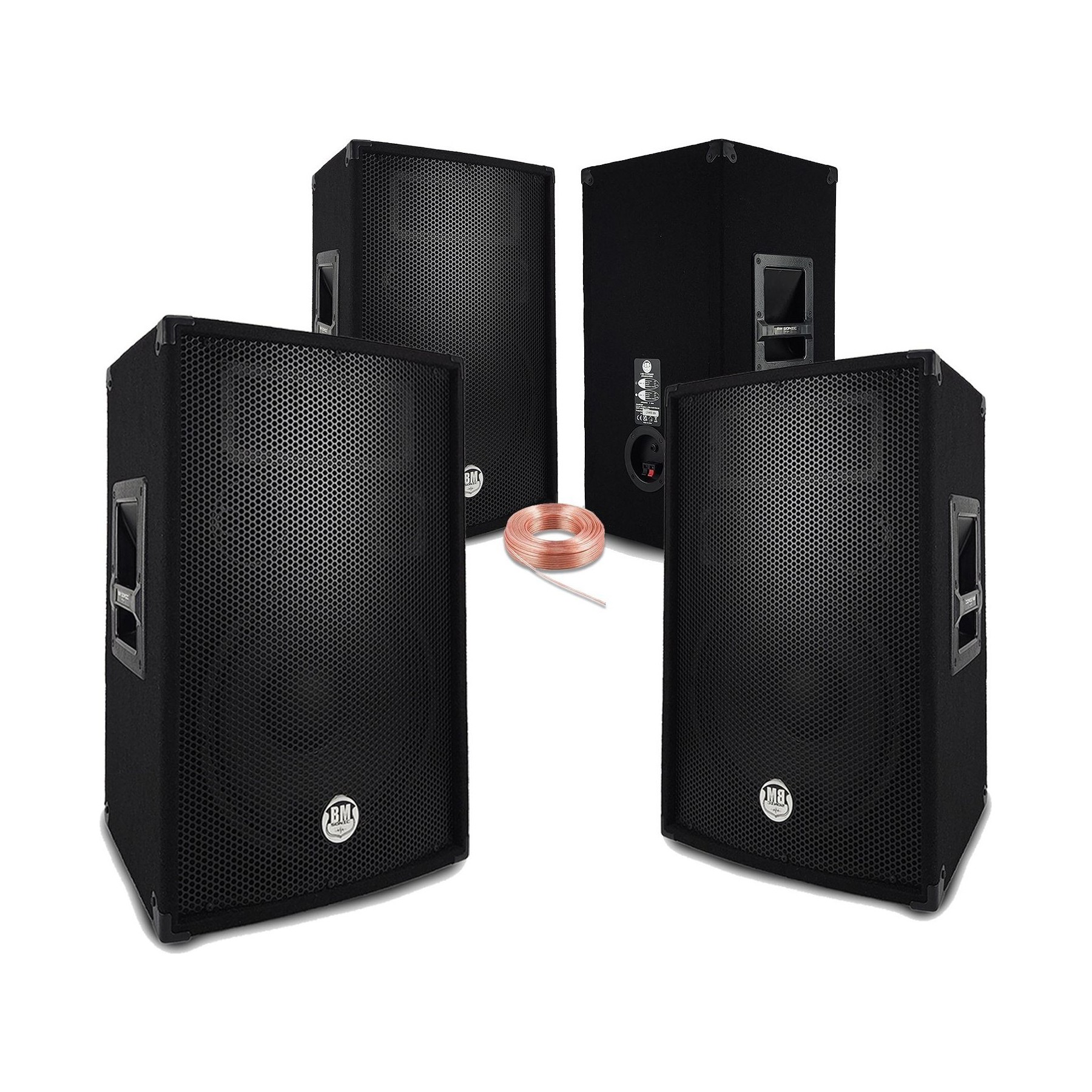 Pack sono BM SONIC Pack Sono Sound 2800W Total - 4 Enceinte