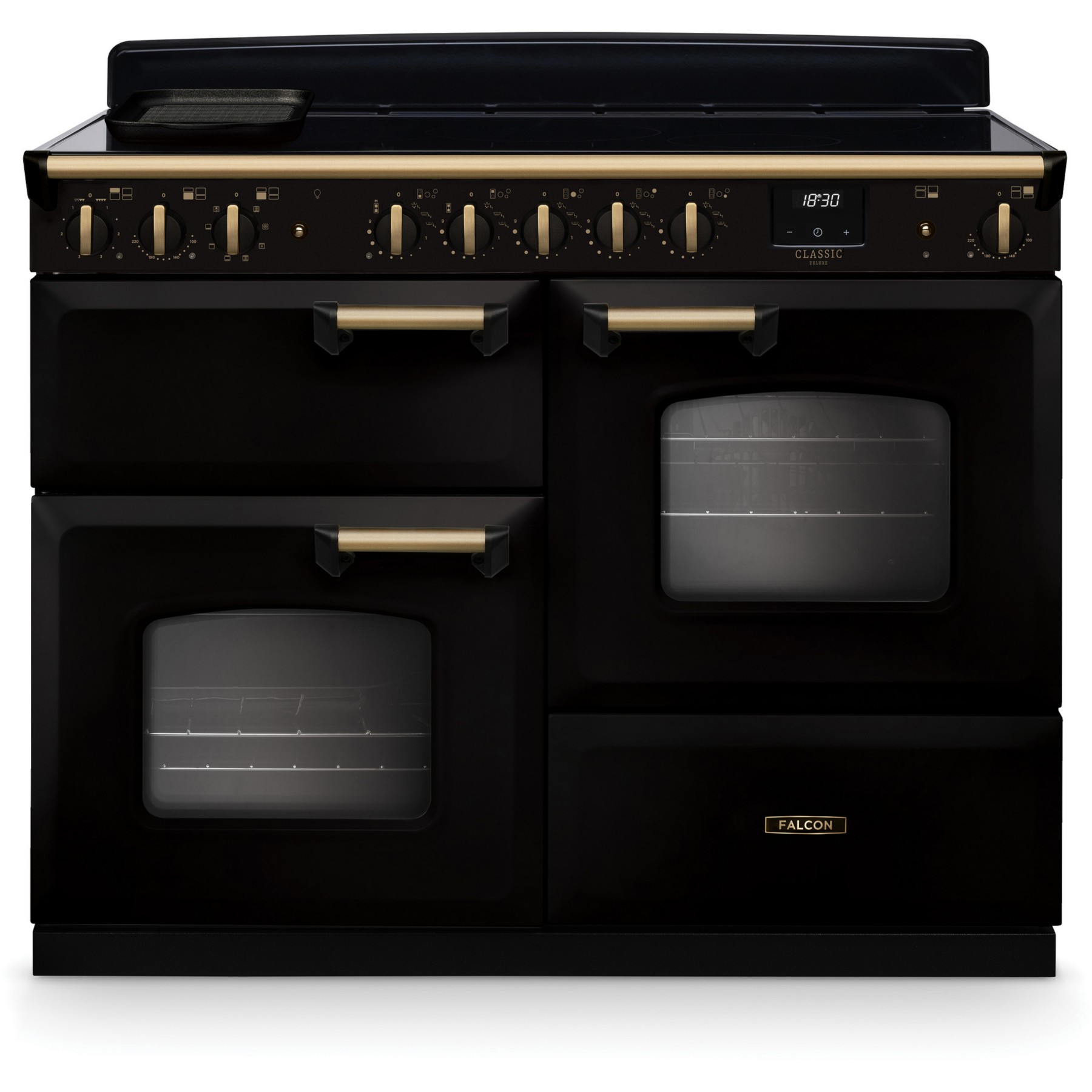 Piano de cuisson induction FALCON NGC TAB IND 110 CM NOIR LAITON ANTIQUE