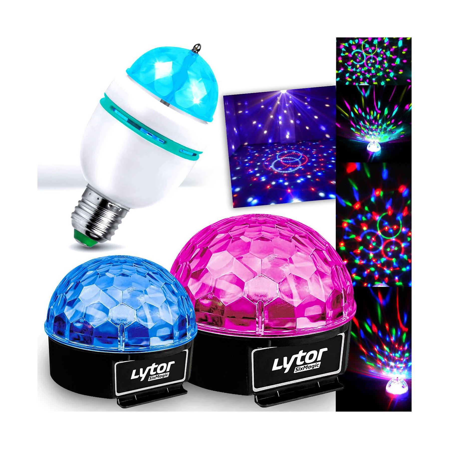 Jeu de lumières LYTOR Pack 2 JEUX DE LUMIERES SIXMAGIC + Ampou