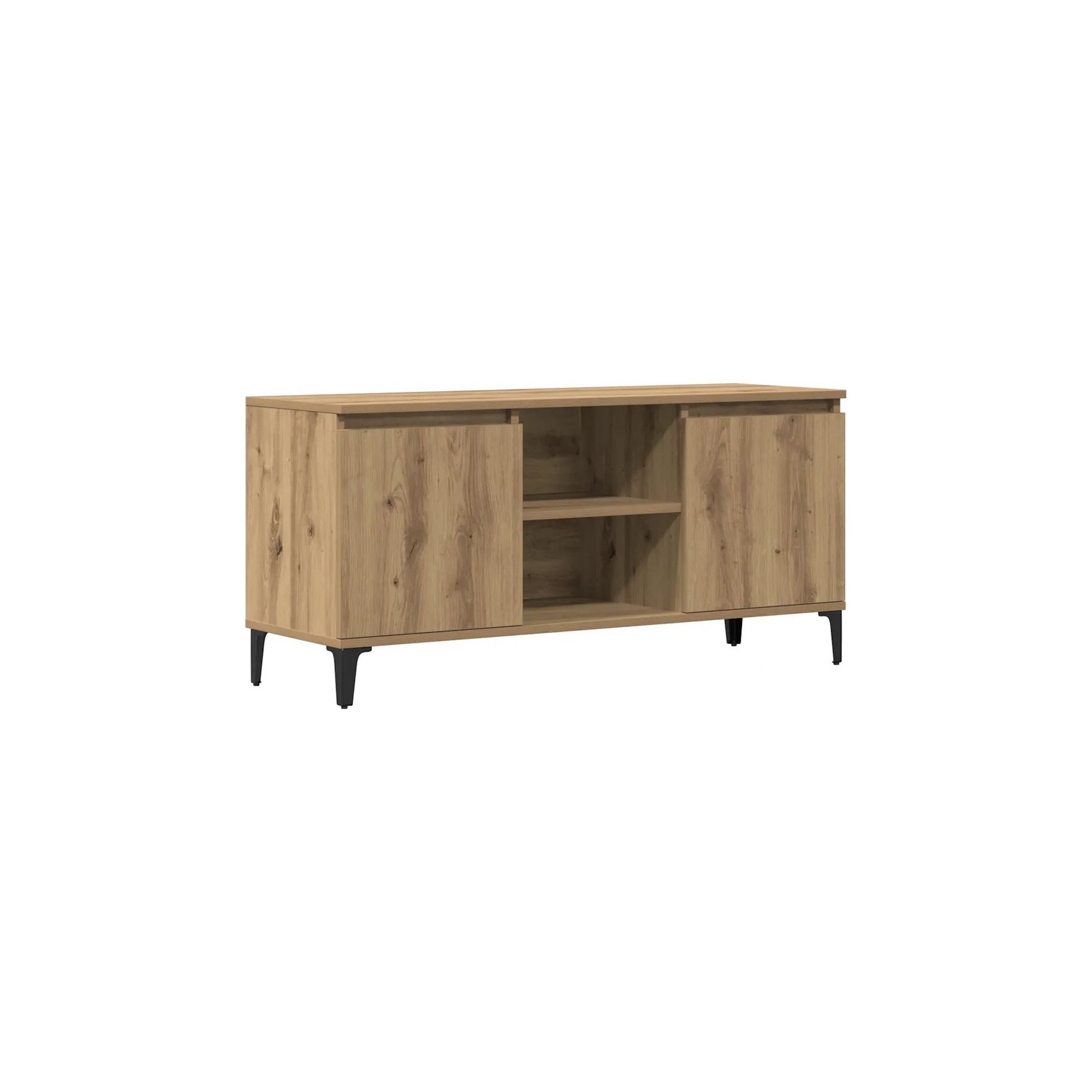 Meuble TV HELLOSHOP26 Meuble TV avec grand espace de rangement